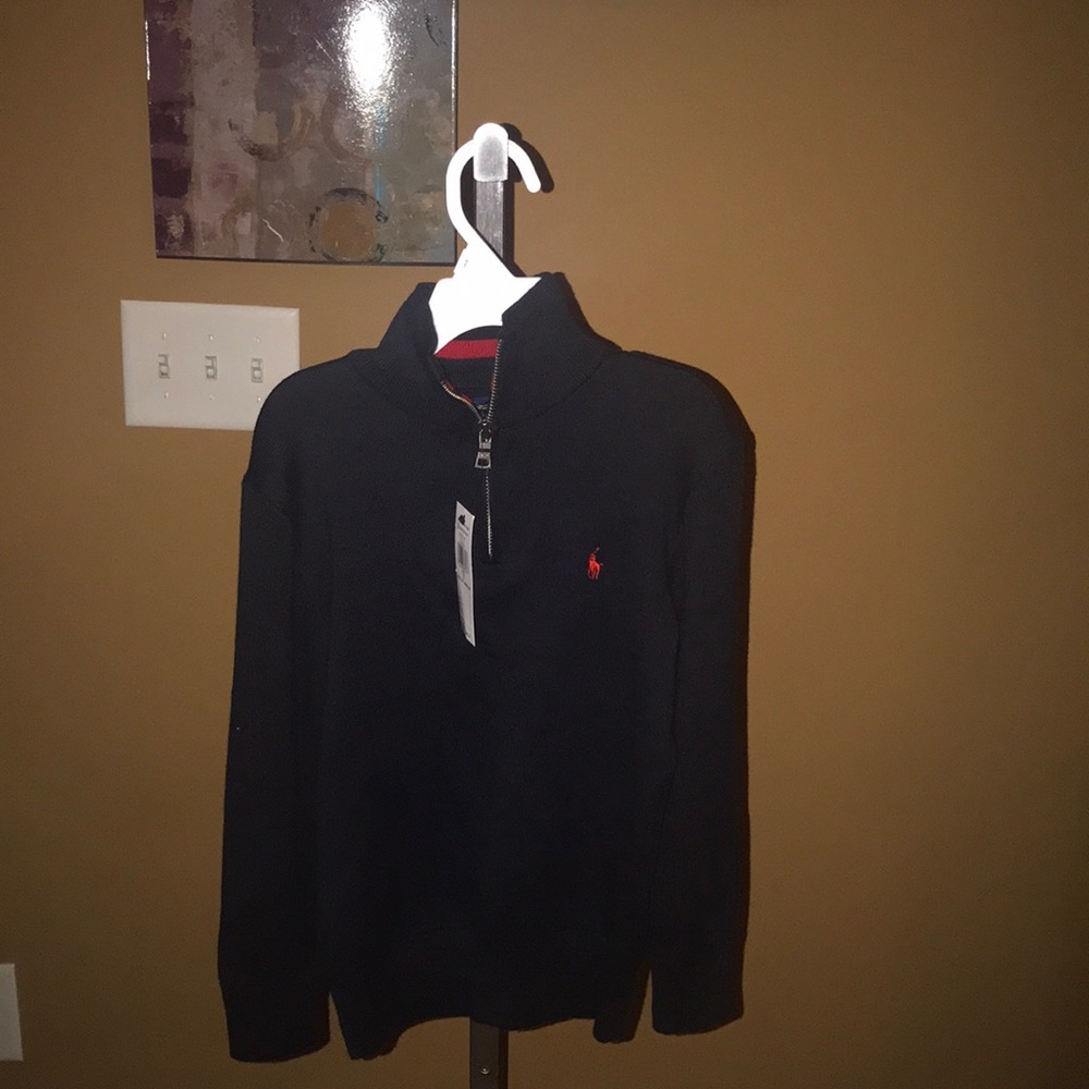 Boys Polo blue sweater pullover